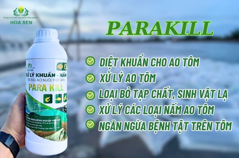 Parakill cần thiết cho vụ tôm mùa mới