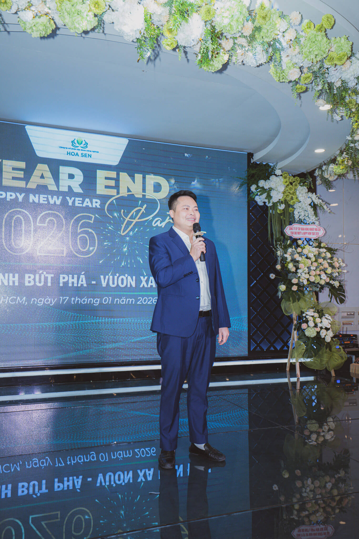 Ông Nguyễn Văn Tiệp - Chỉ tịch HĐQT phát biểu tại sự kiện