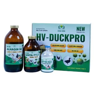 HV DUCKPRO - Đặc trị bệnh hô hấp, bại huyết trên gia cầm, thủy cầm